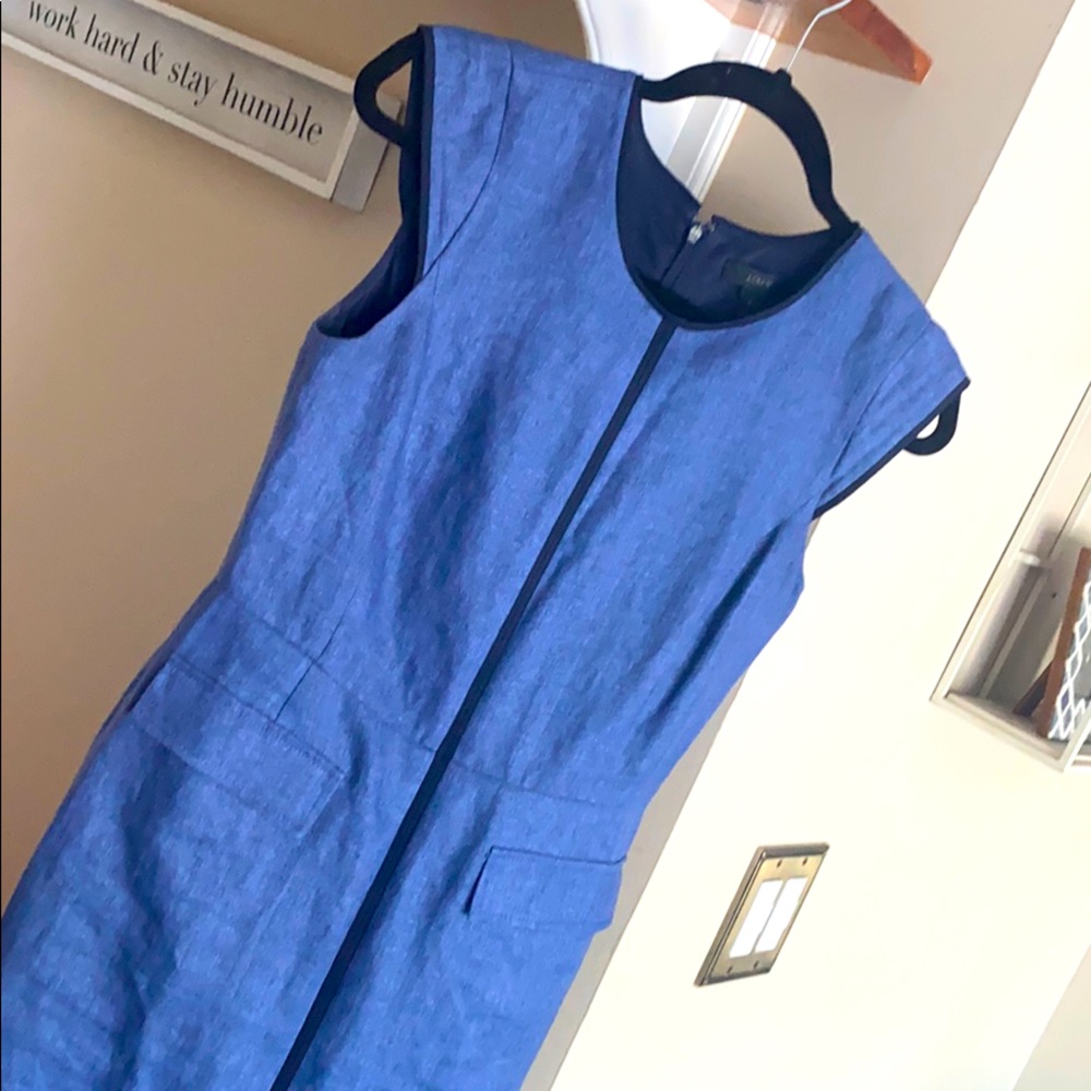 J Crew Patch Pocket Sheath Dress